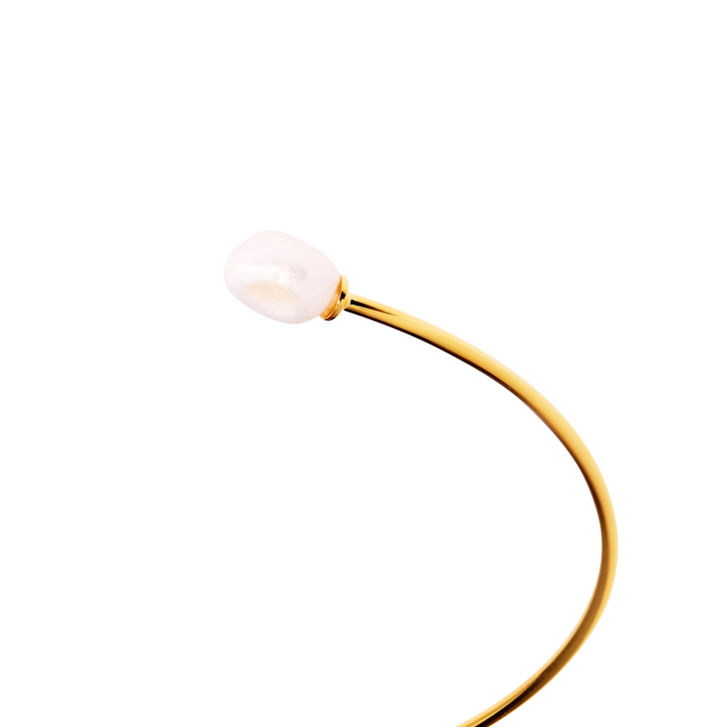 Чокер Золотой с Асимметричным Жемчугом