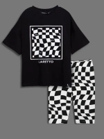 Летний костюм для девочки с велосипедками