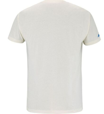 Мужская теннисная футболка Babolat Experiment Message - крем канноли