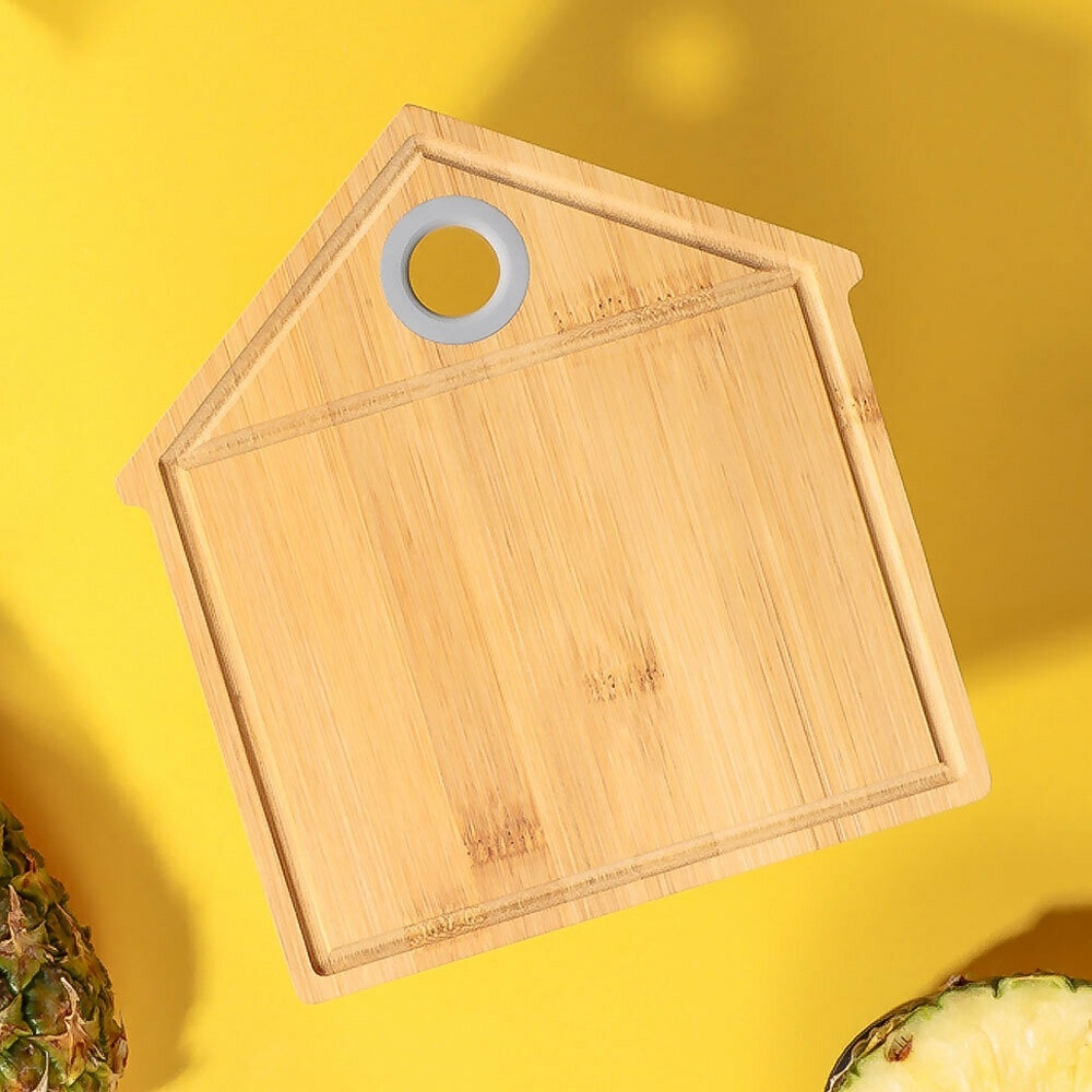 Доска разделочная 19,6*21*0,9см, бамбук силикон VETTA