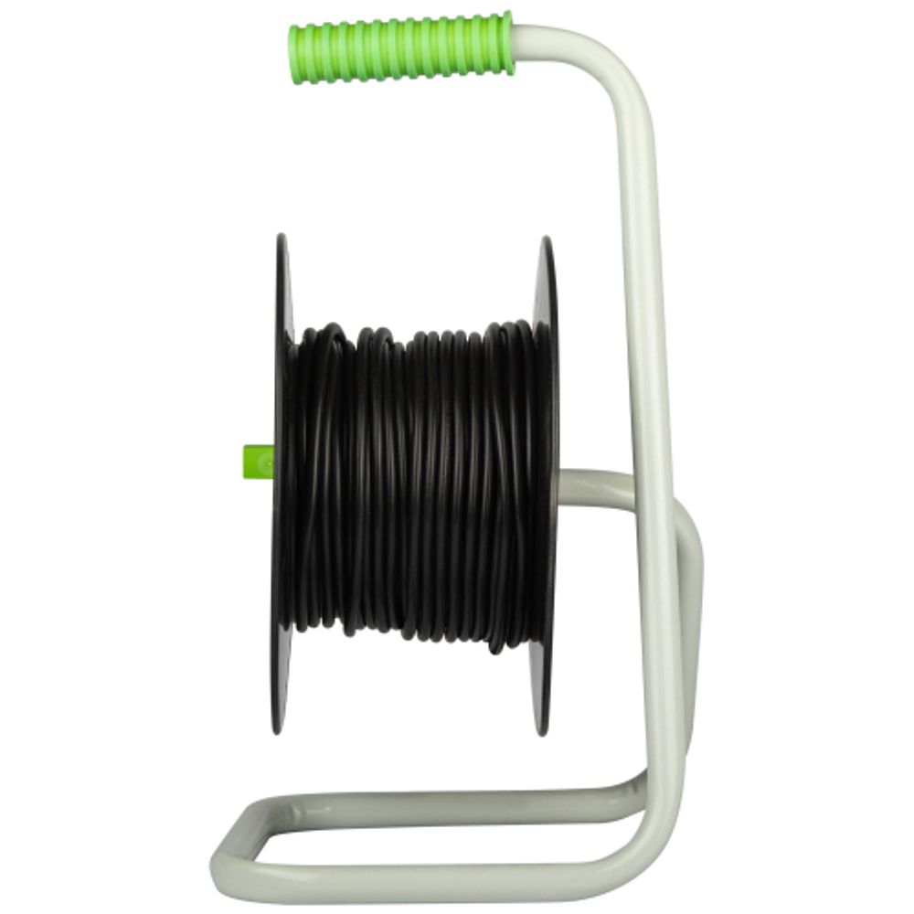 Удлинитель силовой ЭРА GREEN LINE KAT-2x0.75-15m Greenline на катушке пластик 4 розетки без заземления 15м ПВС 2x0.75мм2