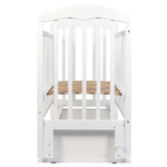 Кроватка детская Топотушки Сильвия 7 Слоники маятник, белая