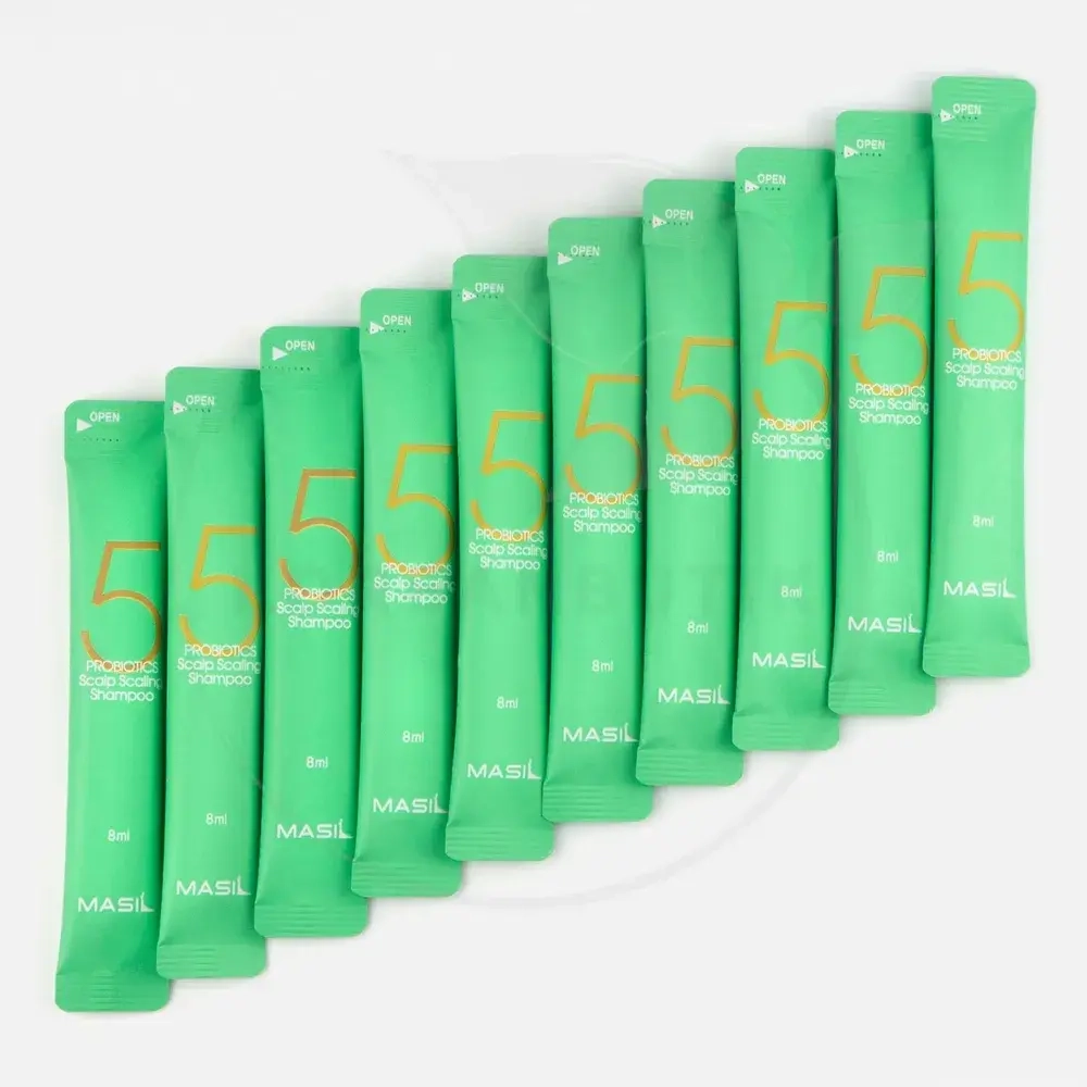 Глубокоочищающий шампунь с пробиотиками Masil 5 Probiotics Scalp Scaling Shampoo - 8 мл