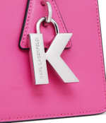 Кожаная сумка через плечо k/lock sm Karl Lagerfeld - розовый(240W3049)