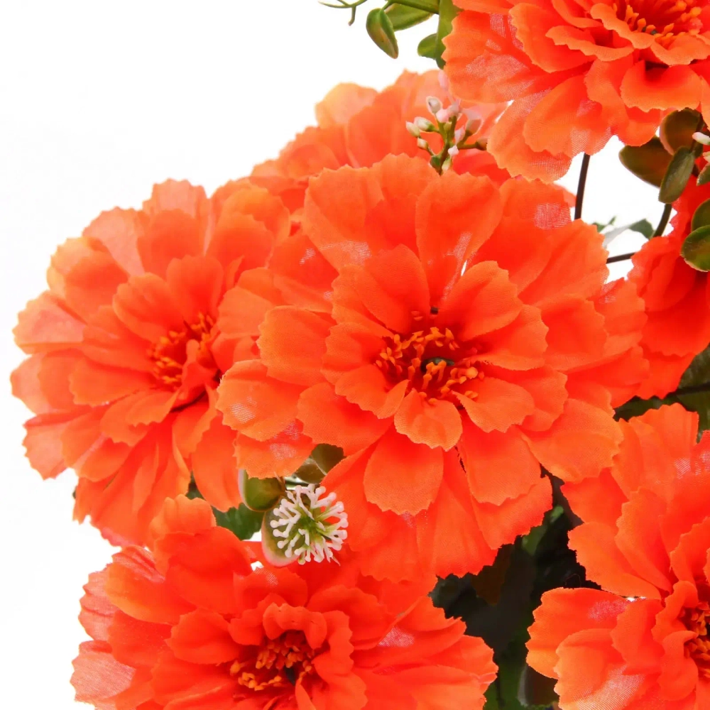 Искусственные цветы «Весеннее вдохновение» 48см 9цветков оранжевые