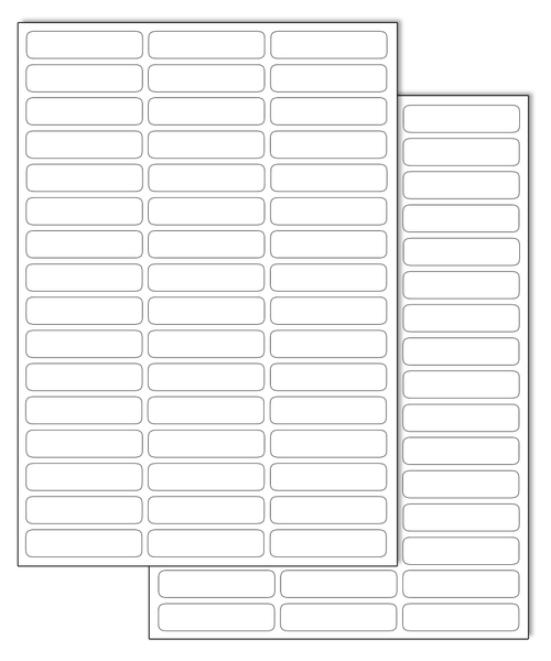 Белые виниловые наклейки для маркировки Policomprint М13, 42х10 мм. 96 шт. Глянец.