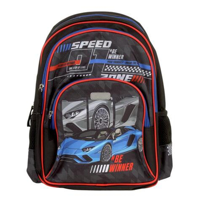 Рюкзак школьный 38x27x17 см 14л "Basic. Speed Zone" (Attomex)