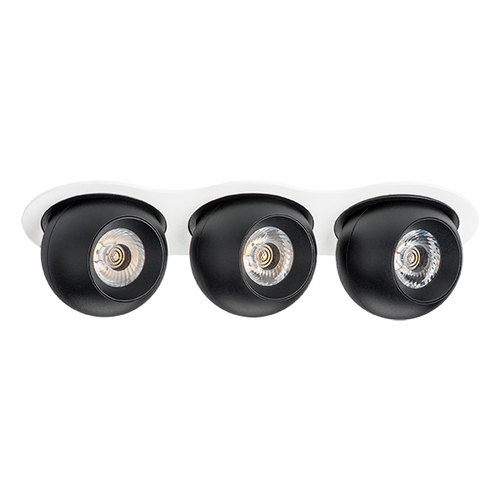 i636727272 Светильник INTERO LED 9W*3 850LM*3 24G БЕЛЫЙ/ЧЕРНЫЙ 3000K (217636+217072+217072+217072)