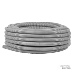 Труба гофр, ПВХ с протяжкой d20 мм (25 м) серая EKF-Plast