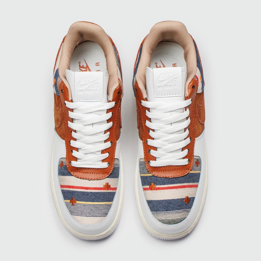 Кроссовки Nike Air Force 1 Low Cardigan White Brown
