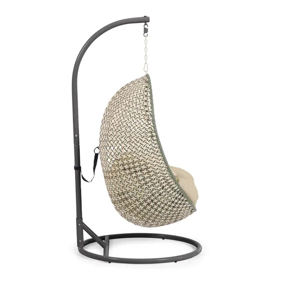 Cira Многоцветное подвесное кресло с темно-серым основанием