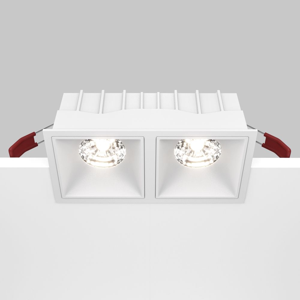 Модульный встраиваемый светодиодный светильник диммируемый Maytoni Alfa LED DL043-02-15W4K-D-SQ-W