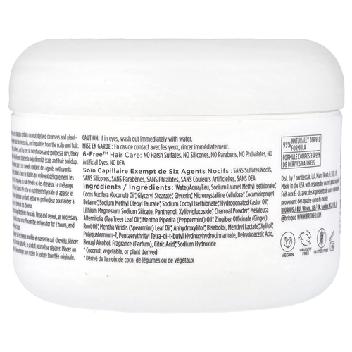 Briogeo, Scalp Revival™, микроотшелушивающий шампунь с древесным углем и кокосовым маслом, 236 мл (8 жидк. унций)