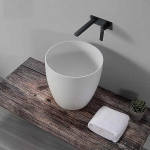 Раковина Boheme Corian 39 884-39 белая матовая