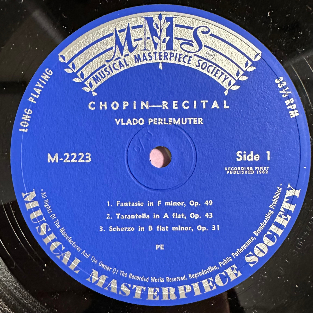Шопен - Рецитал (Англия 1962г.)