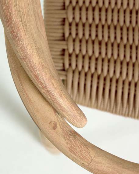 Стул Glynis массив эвкалипта с бежевым сиденьем | La Forma | Испания | Купить в Hallberg.ru