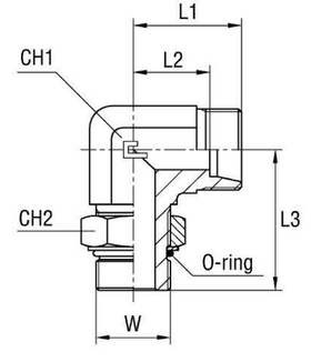 Штуцер FRA90 DL22 UNF 1.1/16 (корпус)