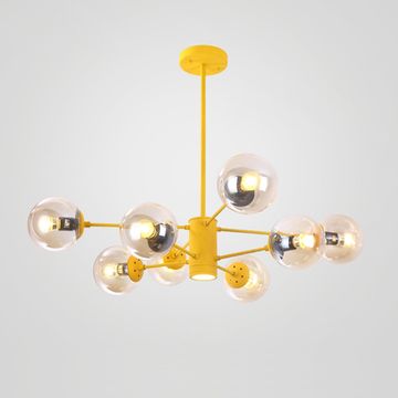 Люстра в стиле лофт со стеклянными плафонами BALLS COLOR