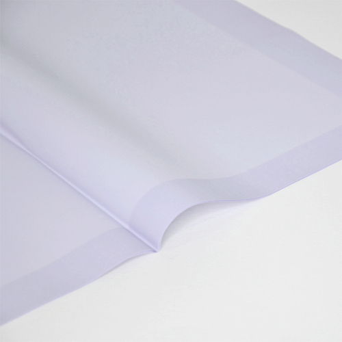 Пленка матовая "Pure" с широкой перламутровой каймой, Лавандовая, 57*57 см