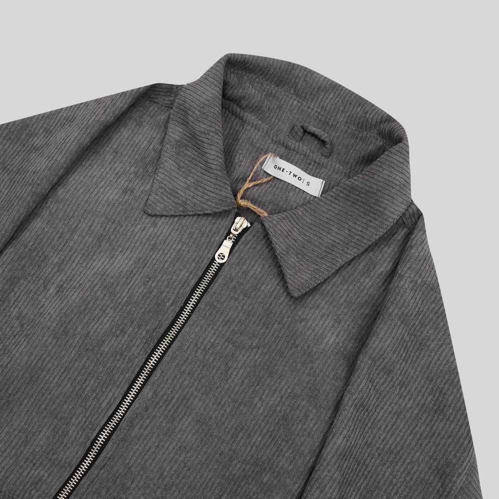 Купить Куртка One Two Zip-Up Shirt Jacket Lava Smoke серая Куртка One Two Zip-Up Shirt Jacket Lava Smoke серая
