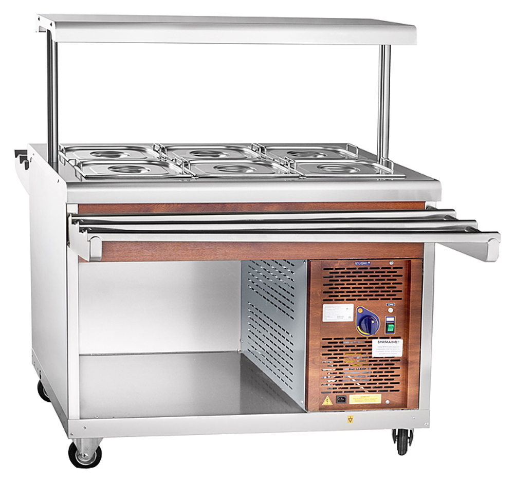 Прилавок-витрина Abat ПВВ(Н)-70ПМ-НШ кашир.