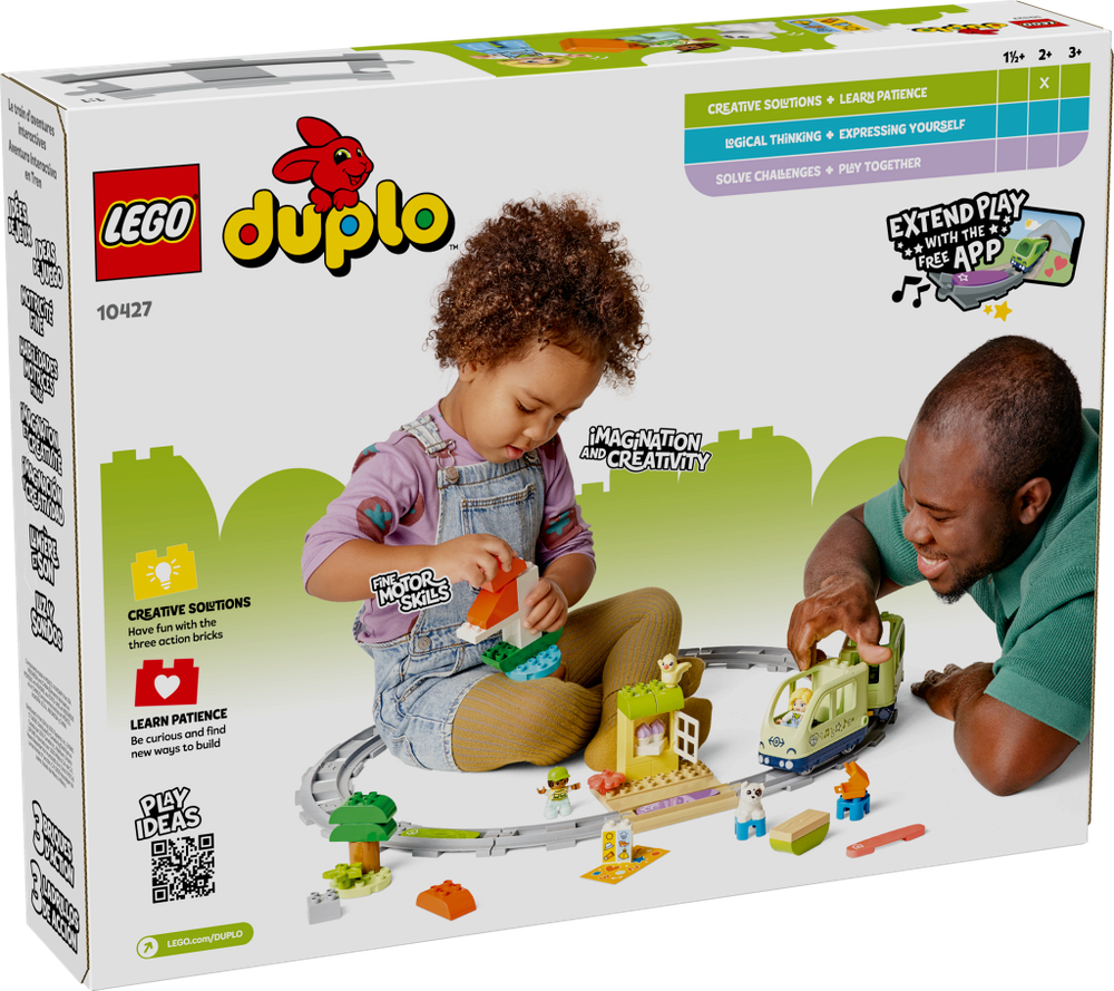 Конструктор LEGO DUPLO лего 10427 Железнодорожный туннель и пути, для детей 2+