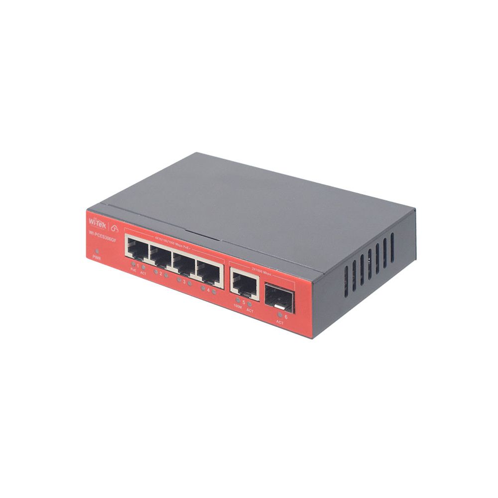 Смарт коммутатор на 4 PoE порта WI-PCES306GF