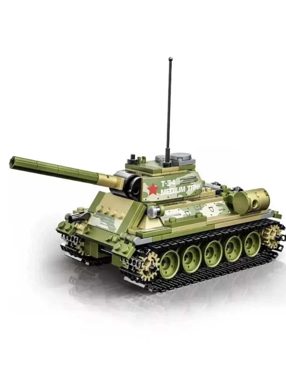 Конструктор Советский средний танк 411 деталей