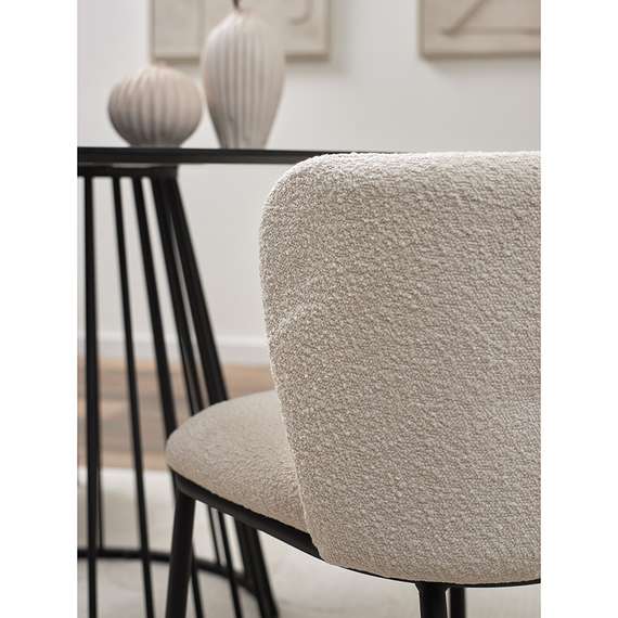 Стул Foggy, молочное букле