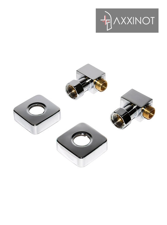 Набор фитингов угловой Квадрат 1/2 на 3/4 с квадратными отражателями