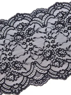 03-231 Кружево эластичное 23 см, черный