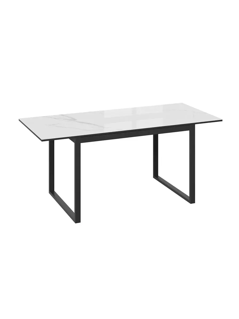 Стол кухонный Черный муар мрамор 120(180)х80х77 см