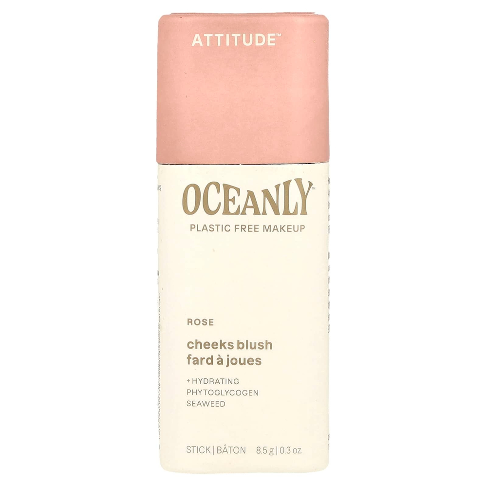 ATTITUDE, Oceanly™, румяна для щек, розовый, 8,5 г (0,3 унции)