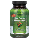 Irwin Naturals, Liver Detox & Blood Refresh, добавка для очистки печени и крови, 60 капсул с жидкостью