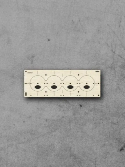 Шаблон для подрозетников 68 мм, кондуктор для сверления, набор 5 шт