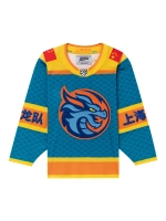 Джерси хоккейное синее ХК "Шанхайские Драконы", реплика с вышивками