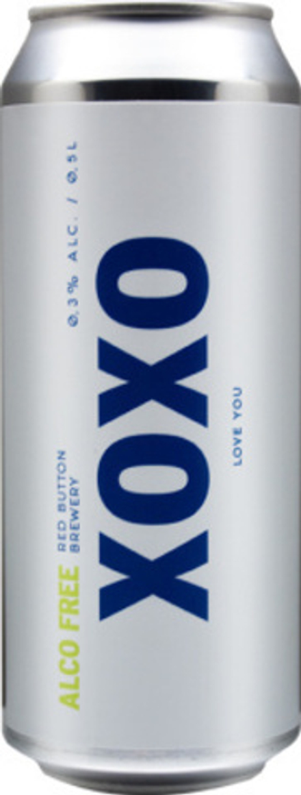 Пиво Рэд Баттон Хохо Безалкогольное / Red Button Xoxo 0.5 - банка