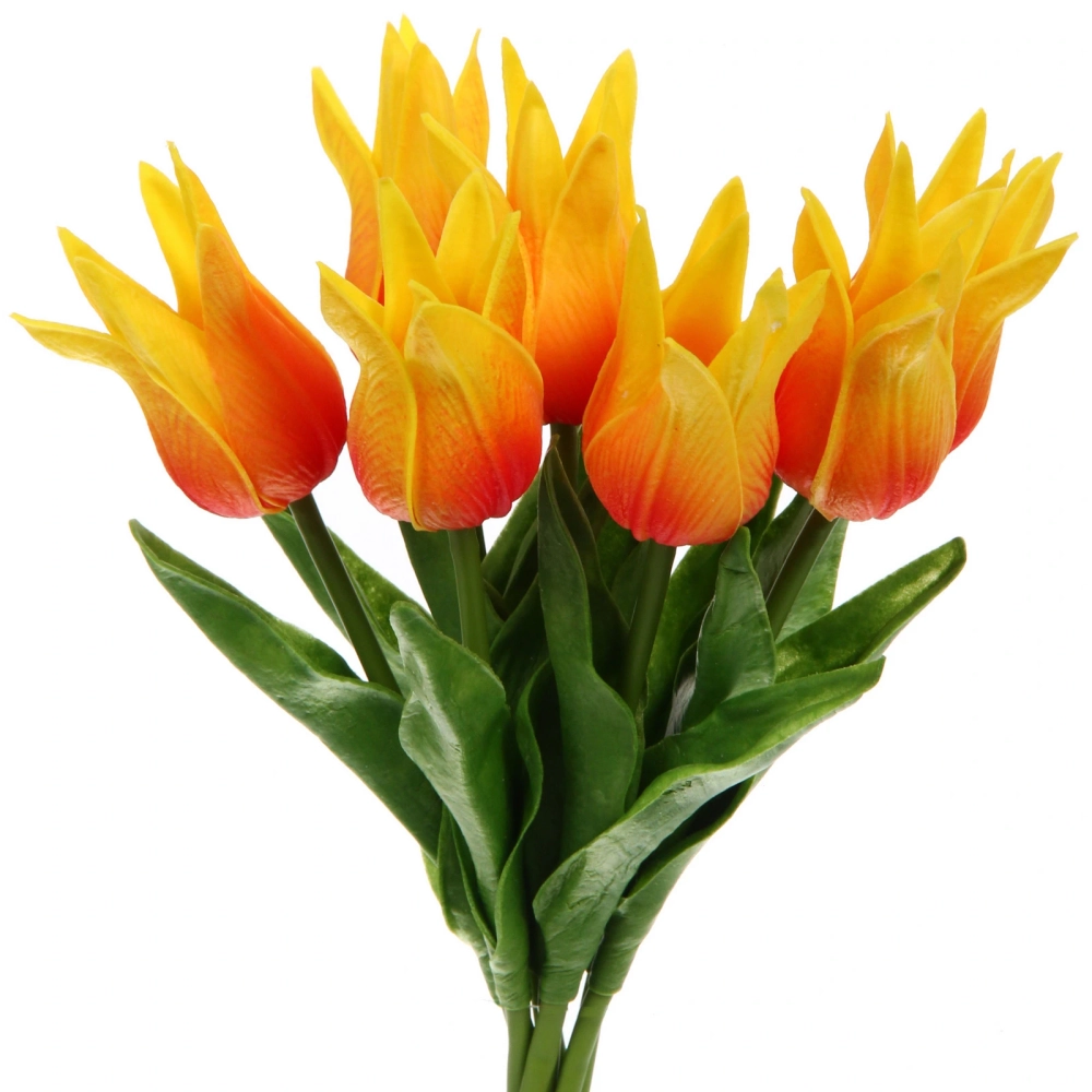 Цветы искусственные «Natur» 37см Тюльпаны 7шт желтые