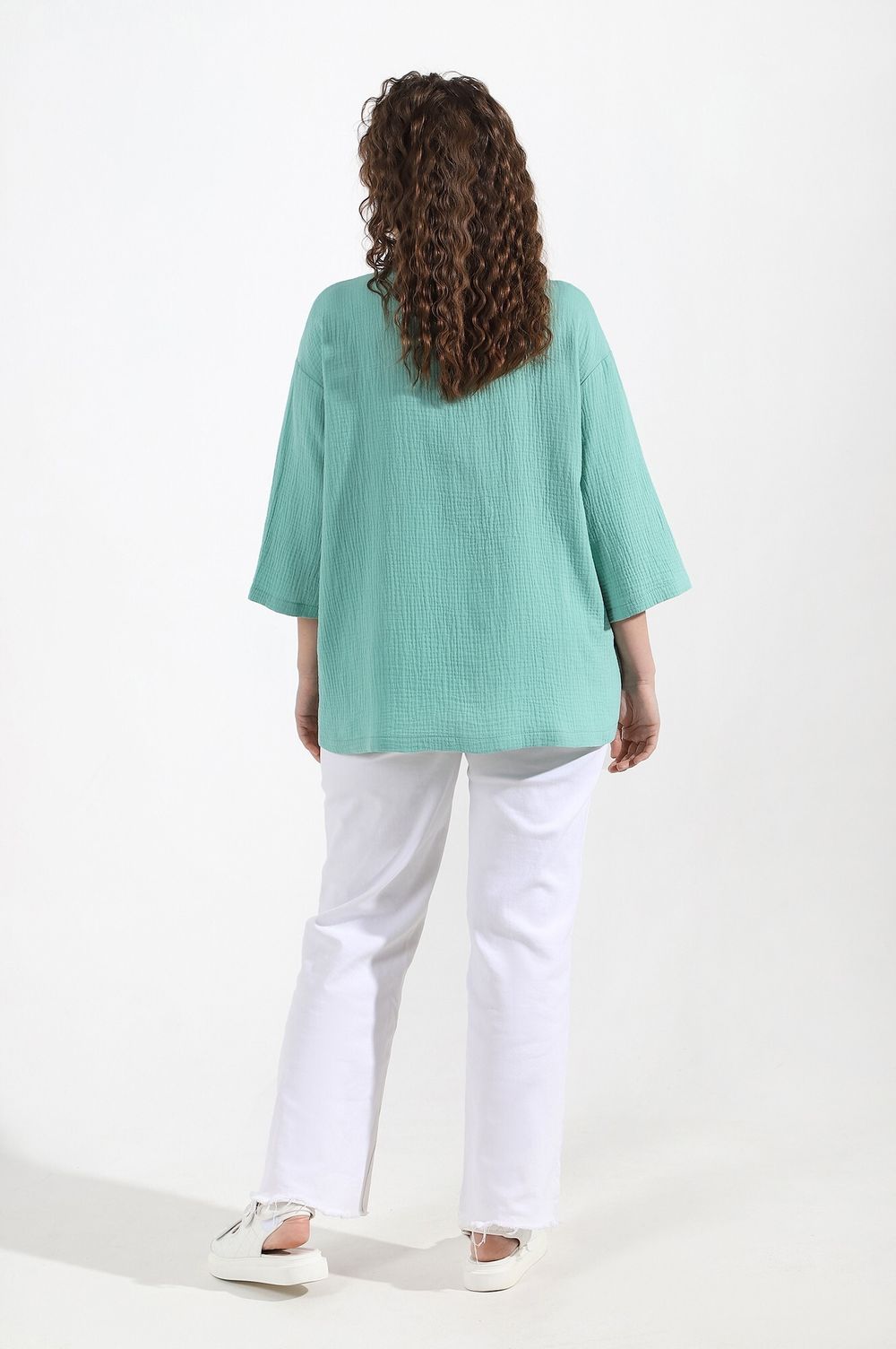 Блузка (рубашка) Виола-3 Виотекс ЗЕЛЁНЫЙ