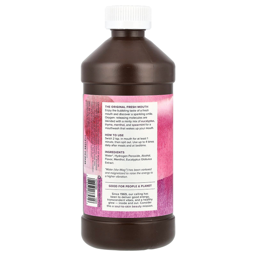 Heritage Store, ополаскиватель для рта с перекисью водорода, освежающая эвкалипт и мята, 473 мл (16 жидк. унций)