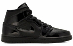Кроссовки Jordan Air Jordan 1 Mid Triple Black (Женская размерная сетка)