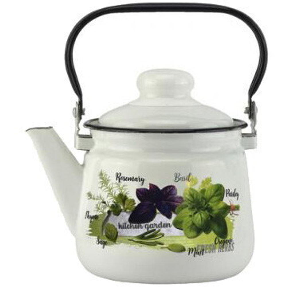 Чайник эмалированный 1,5л «Базилик» 01-2708/4