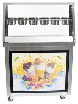 Фризер для жареного мороженого Foodatlas KCB-2F (контейнеры, световой короб)