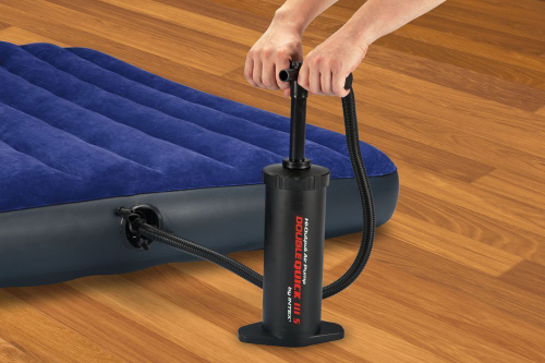 Насос Intex Double Quick III S ручной 37см шланг с 3 насадками