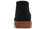 Alexander wang x adidas originals Skate Mid Core Black comfortable mid-top sneakers for men and women the same black