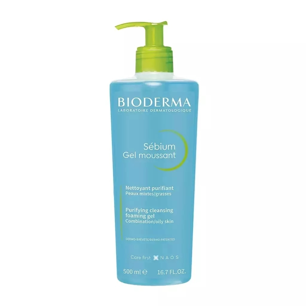 BIODERMA SEBIUM Gel Moussant Очищающий гель мусс 500мл.