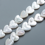 Жемчуг культивированный  в форме сердца, 10мм, белый