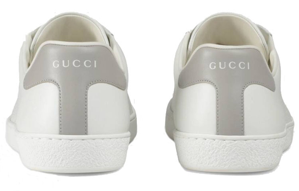 GUCCI Gucci ACE interlocking G low-cut fashion sneakers men's white