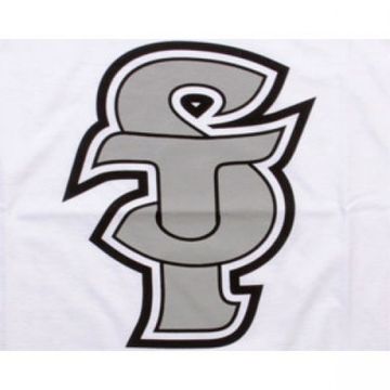 Футболка Sneaktip Script Lock Up белая