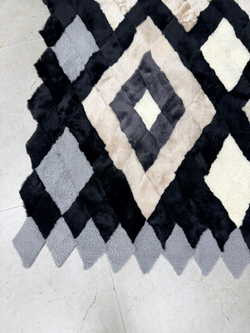 Покрывало меховое ковер из шкуры овчины